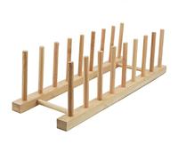 SZCXDKJ Support d'assiettes pour armoires de cuisine en bois de bambou pour planche à découper, égouttoir à vaisselle, organisateur d'armoire de cuisine pour assiette, tasse/couvercle de casserole (1