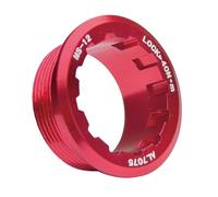 SZDPC Anneau de sécurité de cassette 12 vitesses compatible avec Shimano Micro Spline 12 vitesses M7100 M6100 M8100 Rouge 12 compartiments 7R Bague de blocage de vélo unisexe adulte (rouge)