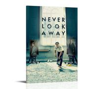 SZETQXUKP Poster décoratif sur toile « Never Look Away » (2018) - Impression d'art moderne pour chambre à coucher - 30 x 45 cm