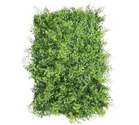 Szfanyangxuan Mur d'herbe artificielle 4 pièces comme brise-vue pour balcon et jardin, panneaux de haie à feuilles persistantes en plastique résistant aux intempéries pour terrasse et décoration
