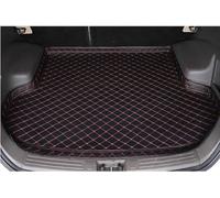 SZFCL Cuir Tapis Coffre Voiture pour BMW 330e G21 Touring, Antidérapant Imperméable Protection Coffre Cargaison Doublure Accessories,Black-Red-1
