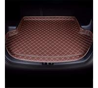 SZFCL Cuir Tapis Coffre Voiture pour MG EHS Luxury avec LA Motorisation Hybride 2011-2022 2023 2024 2025, Antidérapant Imperméable Protection Coffre Cargaison Doublure Accessories,Coffee-1