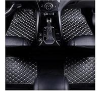 SZFCL Tapis Sol Voiture Cuir pour Volkswagen Taigo 2020, Imperméable Antidérapant Personnalisé Voiture Avant Arrière Protection Plancher Kit,Black-Beige