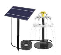 SZGTLDBE Fontaines à énergie solaire pour bain d'oiseaux, flux d'eau automatique, décoration de jardin avec tête de pulvérisation réglable