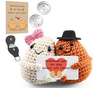 Szhhrxi Couple de pommes de terre positives - Tricoté - Amour - Pommes de terre - Cadeau de mariage pour les mariés - Cadeau de Saint-Valentin - Anniversaire de Noël - Je t'aime pour elle