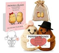 Szhhrxi Patates Câlines Duo | Cadeau Original pour Couple | Saint-Valentin, Anniversaire, Mariage | Déco Maison Émouvante | Fait Main en France | Symbole d'amour et de Complicité (Couple)