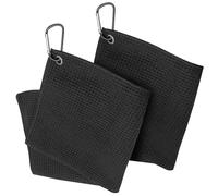 SZHUGEKI 2 Pièces Serviettes de Golf en Microfibre, Serviettes Golf, Golf Serviettes, avec 2 Mousquetons, 40 x 40 cm, Adaptées au Yoga, au Camping et à la Salle de Sport