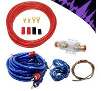 SZHUGEKI Cable Ampli Voiture, Car Audio Subwoofer Wire, Câble Fusible Costume, 10GA Câblage d'Ampli avec Kit, Amplificateur Cable, 4.5 Meter Kits de Fils de Caisson, Automotive audio Wiring Kit