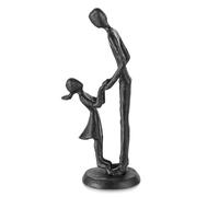 Sziqiqi Figurines Cadeaux pour Père - Papa Fille Statues en Fer Sculpture Amour Père Fille Décoration pour Fête des Pères Mariage Noël Cadeaux Commémoratifs pour Papa Nouveau Fils Mari