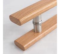 SZITW 80 cm Langer Zuggriff aus Naturholz - doppelseitiger Glastürgriff für Badezimmer, Laden, Haus, Scheune, Schiebetürbeschläge - glatte Oberfläche, langlebiges Design
