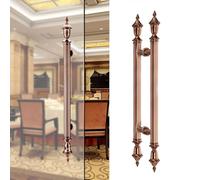 SZITW Doppelseitiger Glastürgriff in Antikbronze, 60 cm, für Zuhause, Büro, Geschäft und Konferenzräume - Stilvoller Holztürgriff für Schiebetüren