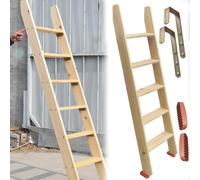 SZITW Échelle de Remplacement en Bois pour Lits superposés, échelle inclinée pour Lits superposés/Échelles d'accès à 3, 4, 5, 6, 8, 10 ou 12 marches pour Adultes, Enfants et Personnes âgées, éch