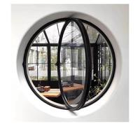 SZITW Fenêtre Ronde rotative à axe Central, hublot décoratif pour Cuisine et Maison avec poignée, fenêtre d'observation pour Ventilation intérieure (40 cm/15,7")