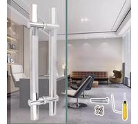 SZITW Kommerzielle Glastürgriffe aus Edelstahl - 47,25 Zoll Push-Pull-Torgriff für Büro, Geschäft und Badezimmer - langlebige Hardware, einfache Installation, Modernes Design