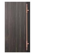 SZITW Moderne, zweiseitige Türgriffe aus Edelstahl in Roségold, 80 cm, Push-Pull für Haustüren, für den Innen- und Außenbereich, Perfekt für große Türen (60-180 cm)