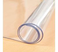 SZITW Nappe de Protection Transparente en Vinyle de 2 mm d'épaisseur, 90 x 200 cm, 100 x 120 cm, 100 x 150 cm, Protection de Table Transparente en Plastique PVC, Tapis de Table pour Cuisine, Salle