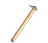 SZITW Pied de Meuble réglable en Acier Inoxydable pour Bureau, Cuisine, Plan de Travail, Robuste, doré brossé, Hauteur 70 cm