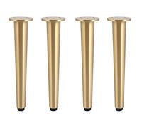 SZITW Pieds de Meuble réglables en Laiton brossé, Pieds de Table Coniques Robustes pour Fauteuil, Meuble TV, Armoire, Commode, capacité de Charge de 800 kg, Design Nordique, Hauteur de 18 cm (7,09