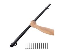 SZITW Rampe d'escalier Murale, Rampe d'escalier pour Maison, Jardin, loft, Couloir, Support antidérapant, kit de Rampe en Fer forgé Noir (280 cm)