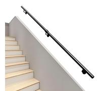 SZITW Rampe d'escalier pour extérieur ou intérieur, 1 m, 1,5 m, 2 m, 2,5 m, 3 m, 4,2 m, 5,6 m, Fixation Murale, Barre d'appui pour Pied de Balustrade (80 cm)
