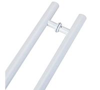 SZITW Rundes Schiebetürgriff-Set für Scheunentüren - rostfrei, beidseitige Beschläge für Holz-, Glas- und Metalltüren, fingerabdruckresistenter Griff, erhältlich in Längen Von 50,8-149,9 cm