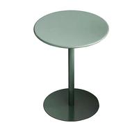 SZITW Table de Bar Ronde Moderne avec piètement en métal, Table d'appoint idéale pour Le Salon, la Chambre, l'entrée et Le Bureau à Domicile.