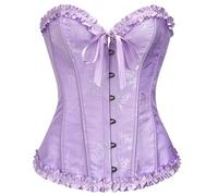SZIVYSHI Corset bustier en plastique à lacets pour femme Lila, 4XL