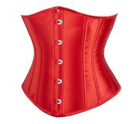 SZIVYSHI Serre-Taille Corset Sous-Poitrine | 14 Baleines en Acier Spiralé, 5 Crochets, Waspie Cincher pour Halloween, Déguisement, Festivals Steampunk Goth