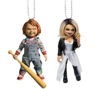 SZJFYMQ Décoration de Halloween Gremlins,2PCS décorations de Voiture,Film d'horreur halloweens,pour décorationes Porte Mur Arbre Sac à Dos Rétroviseur Auto Décoration bricolage-8CM