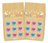 SZJFYMQ Pack 10 Cartes Gender Reveal à gratter pour Une Annonce Originale du Sexe de bébé - Gender Reveal Party - Moment de surprise - Fille ou garçon - (Cartes Fille+garçon)
