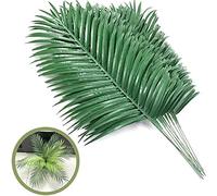 SzJias Lot de 12 Grandes Feuilles de Palmier artificielles - Grandes Feuilles de Palmier Tropicales - Plantes de Verdure pour Feuilles hawaïennes - Décoration de fête de la Jungle