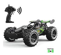 SZJJX RC Voiture Télécommande Jouets pour Enfants Voitures en Alliage 2WD 2.4 GHz Camion 15+KM/H Haute Vitesse Voiture de Course Buggy avec Deux Batteries Cadeau pour Filles et Garçons Vert
