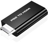 SZJUNXIAO Convertisseur PS2 vers HDMI Adaptateur PS2 à hdmi avec Prise Audio pour Casque de 3,5 mm Adaptateur PS2 vers HDMI pour Moniteur PS2 HDTV HDmi