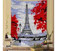 SZKBEUO Kit de Tapis en Forme de Crochet DIY 69 x 102 cm Latch Hook Kits, Kit Tapis au pour, Kit Crochet Debutant, Kit Tapis au Point Noué, Tapis Craft Crochet, Kit de Nouage