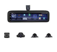 SZKJ Camera pour Voiture, 12" Dashcam Rétroviseurs Voiture avec 4 Caméras, Dashcam Voiture 360 Degrés avec Enregistrement en Boucle,24H Mode Parking,G-Capteur