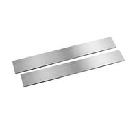 szkoo 2 pièces de barre plate en acier inoxydable 304, 5 * 40 * 300 mm (Epaisseur x Largeur x Longueur) finition brossée, bande de finition en acier plat pour cuisine, bricolage, création artisanale