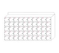 SZKTHD Boîte de Rangement pour téléphones Portables 6-60 Compartiments Armoire de Rangement en Acrylique pour téléphones Portables Armoire de Rangement de Gestion Installation Murale(50)