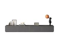 SZKTHD Meuble TV Entièrement en Bois Massif Meuble Bas D'intérieur Unicolore avec Rangements d'angle Meuble TV Moderne Idéal pour Le Salon Ou La Chambre À Coucher(Grey-A,220 * 30 * 25.5cm)