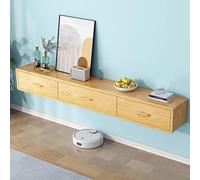 SZKTHD Meuble TV Flottant pour Salon Meuble TV Mural Banc TV Suspendu Centre De Contrôle Multimédia Matériau en Bois D'hévéa(B,180CM/70.9IN)
