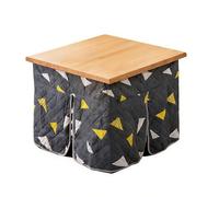 SZKTHD Table Chauffante Kotatsu d'hiver Couverture Kotatsu Chauffante Pliante De Style Japonais Utilisation Multifonctionnelle Convient Basse Ou Table D'appoint(Gray-A,66 * 66 * 67CM)