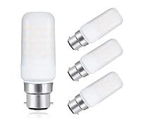 SZLGJRWDZSH JiuRui LED Ampoules 3pack LED Ampoule Bougie Bougie cylindrique Ampoules de maïs B22 9W Lampe 80W équivalent Blanc Chaud candélabre baïonnette baïonnette 1000lm Lightbulb