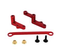 SZLIFE 1/12 Composants de direction de voiture RC RC Pièces de voiture DIY ACCS Facile à installer 124008 124010 Mettre à niveau l'assemblage de direction, Rouge