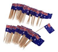 SZLIFE 100 Drapeaux en Papier pour Décoration de Fête d'enfants, Australie