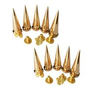 SZLIFE 10pcs Cuivre Cone Screwback en Cuir Artisanat Rivets, Doré