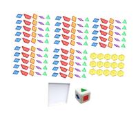 SZLIFE 140 pièces de blocs de construction de formes géométriques, outils pédagogiques de compétences géométriques, jouets de tri colorés pour enfants