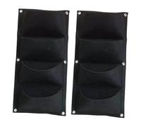 SZLIFE 2pcs Plante de Culture Sacs jardinières murales contenants de Fleurs murales suspendues à la gurener de végétation végétale de la Cour pour Les, Vertical Noir