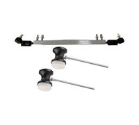 SZLIFE 3 Pièces Arbre de Transmission de Pédale Pièce pour Percussion Bielle pour Double Pédale et Connecteur Ajustable à Stabilité Améliorée Adapté pour Mi, Tige Noire Argentée