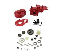 SZLIFE Amélioration du boîtier de boîte de vitesses pour voiture RC 1/24, accessoire de modification facile à installer soi-même, remplace l'accessoire, Rouge