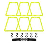 SZLIFE Anneaux d'Agilité Modulables, Entraînement Rapidité et Coordination, Cerceaux Sport PP 50cm, Football Taekwondo