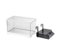 SZLIFE Aquarium de réservoirs de, Terrarium Aquatique, réservoir de Reptiles d'amphibiens, kit de démarrage de l'enceinte de Terrapin pour, Blanc, L with Platform